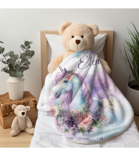 Бебешко одеяло Еднорог 1