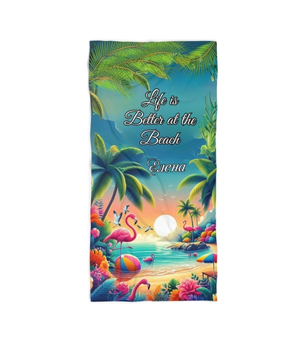 Кърпа за плажа Фламинго 3