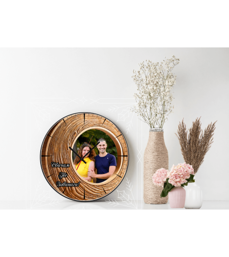 Персонализиран стъклен часовник Снимки 2