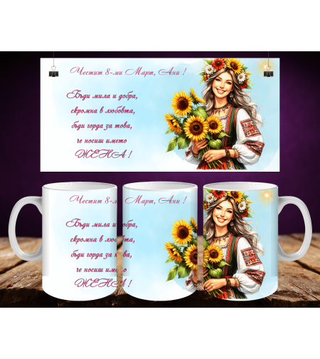 Персонализирани чаши за 8-ми март 46