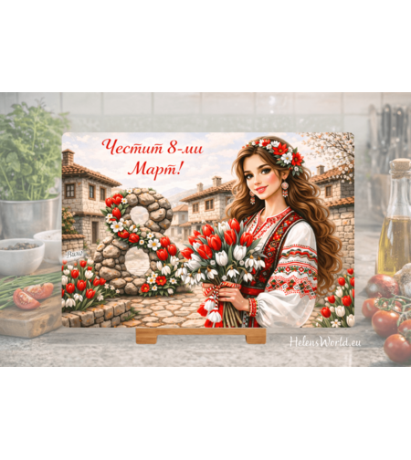 Стъклена дъска за рязане 