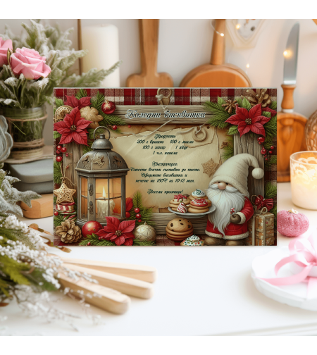 Стъклена дъска за рязане Коледа 25