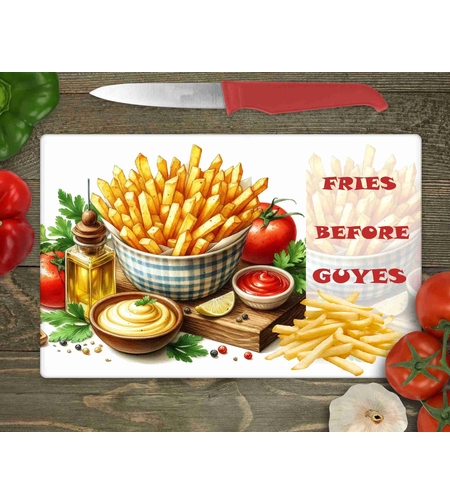 Стъклена дъска за рязане Картофи 3