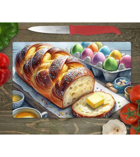 Стъклена дъска за рязане Великден 3