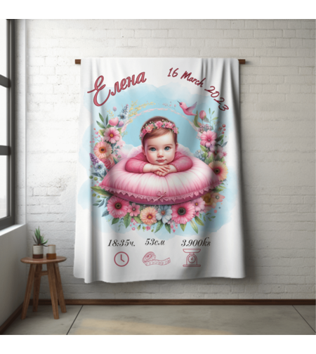 Бебешко одеяло Бебе момиче 11