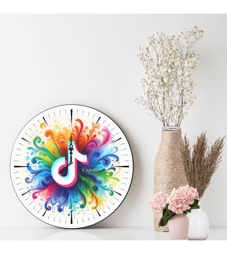 Персонализиран Стъклен часовник Тик Ток