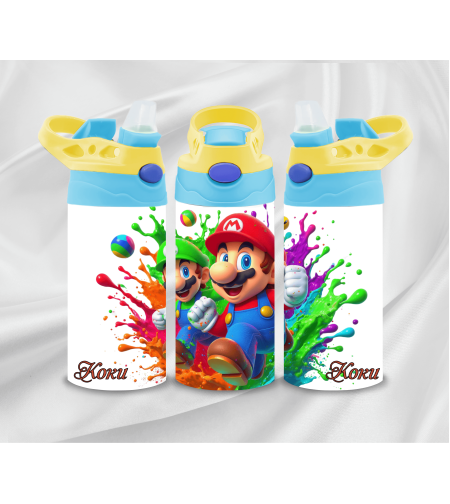 Цветно, свежо и практично – Алуминиево шише с персонализация 29