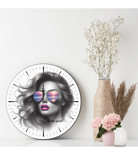 Персонализиран Стъклен часовник Жена