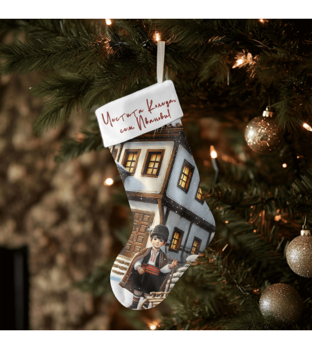 Коледен персонализиран чорап Коледари 1