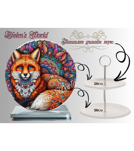 Персонализиран стъклен поднос 47