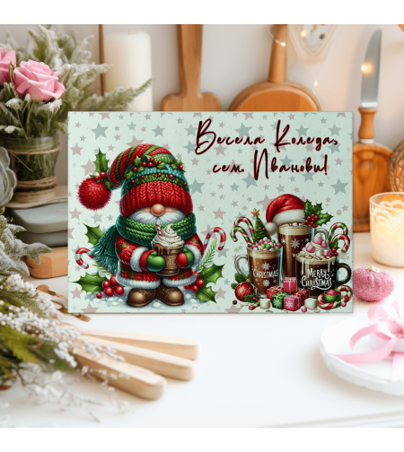 Стъклена дъска за рязане Коледа 31