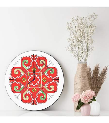 Персонализиран стъклен часовник Шевица