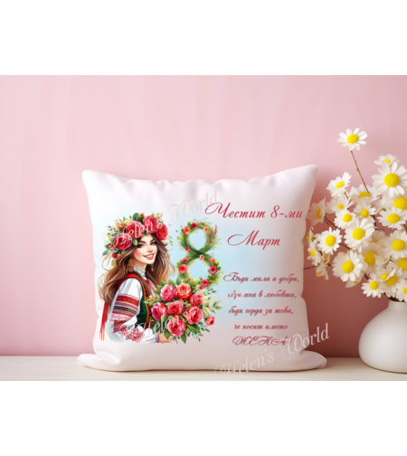 Персонализирана възглавничка 8 Март 1