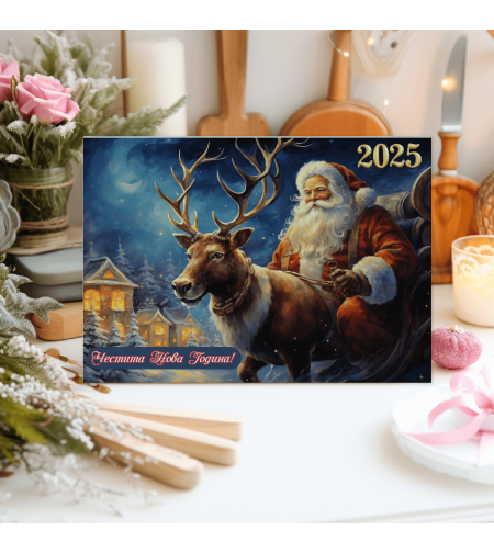 Стъклена дъска за рязане Коледа 6