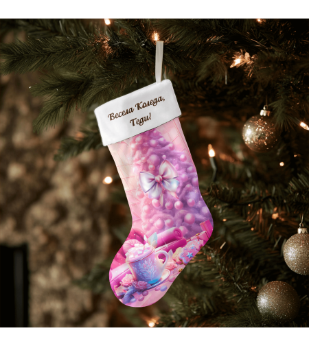 Коледен персонализиран чорап Коледна магия 2