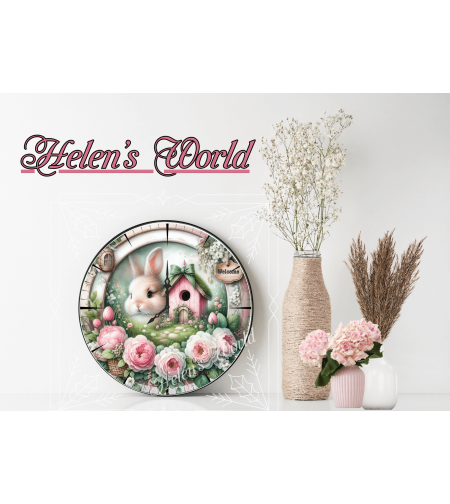 Персонализиран Стъклен часовник Великден 7