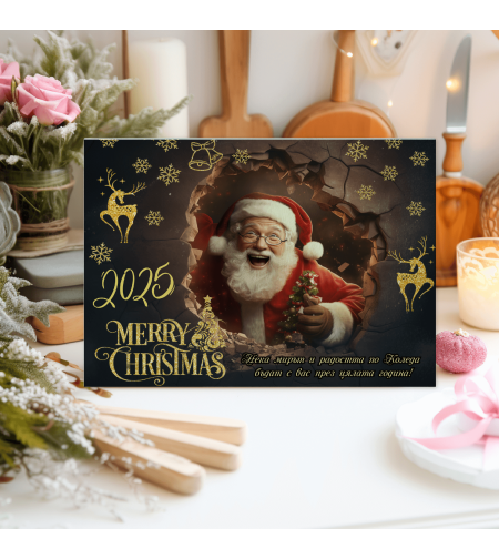 Стъклена дъска за рязане Коледа 18