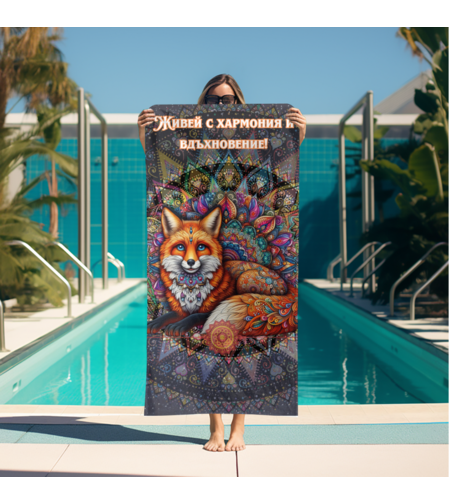 Кърпа за плажа Мандала