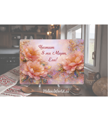 Стъклена дъска за рязане 