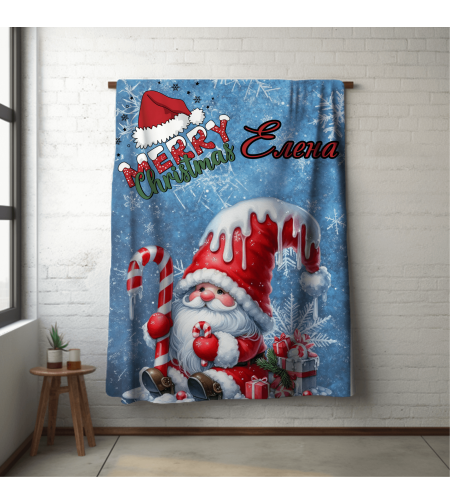 Персонализирано бебешко одеяло Коледа 6