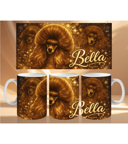 Чаша персонализирна Пудел 4