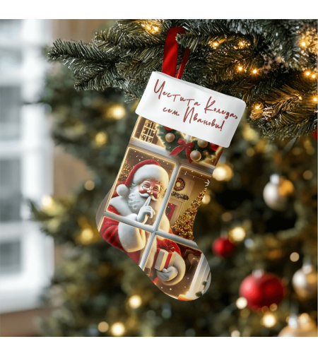 Коледен персонализиран чорап Дядо Коледа 1