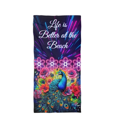 Кърпа за плажа Паун 1