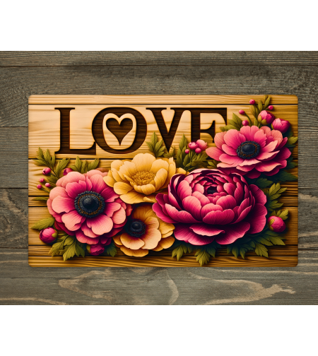 Стъклена дъска за рязане,Цвете 2