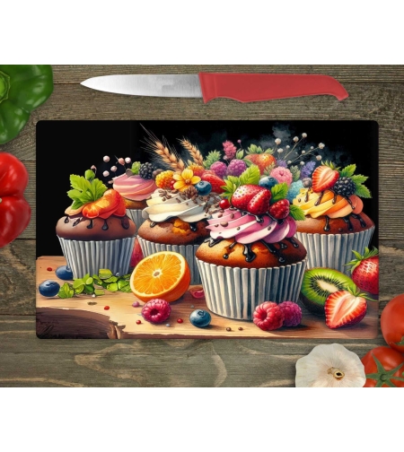 Стъклена дъска за рязане  