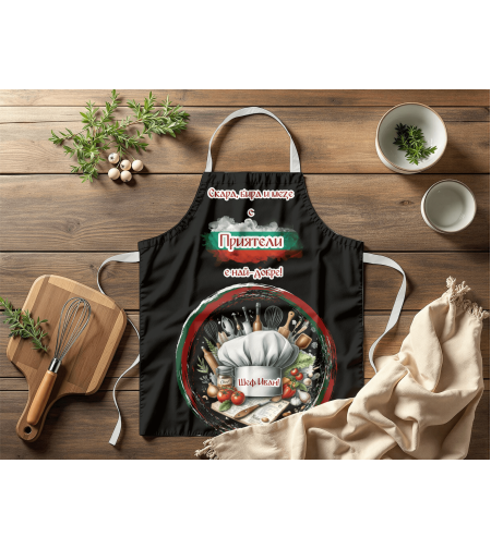 Престилка за готвене Шеф Готвач Приятели 3