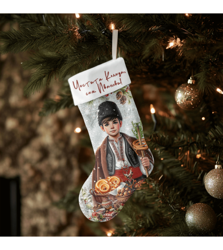 Коледен персонализиран чорап Коледари 12