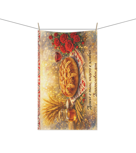 Персонализирана кухненска кърпа Хляб 30×50 см 3