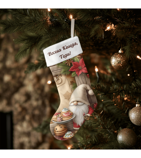 Коледен персонализиран чорап Коледна магия