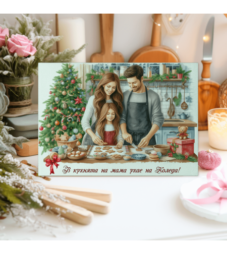 Стъклена дъска за рязане Коледа 70