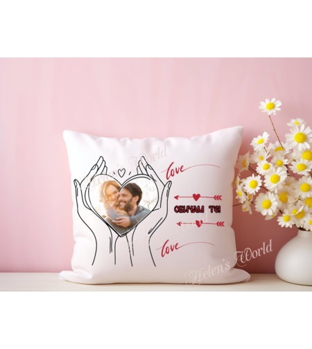 Персонализирана възглавничка Влюбени снимка