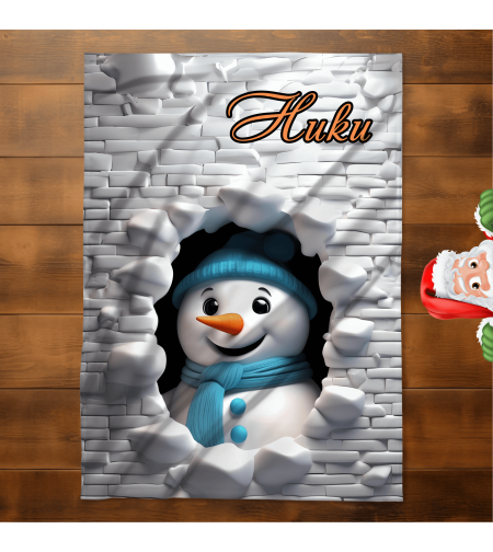 Персонализирано бебешко одеяло Коледа 5