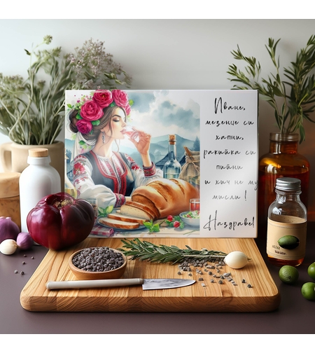 Стъклена дъска за рязане , 