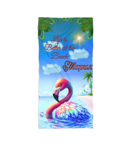 Кърпа за плажа Фламинго 4