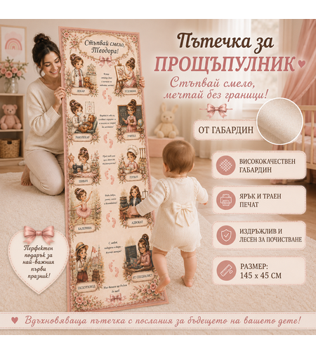 Пътечка за прощъпулник Професии Момиче 1