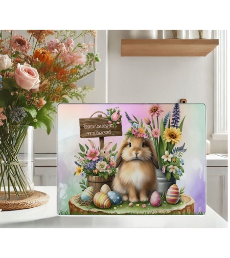 Стъклена дъска за рязане Великден 16