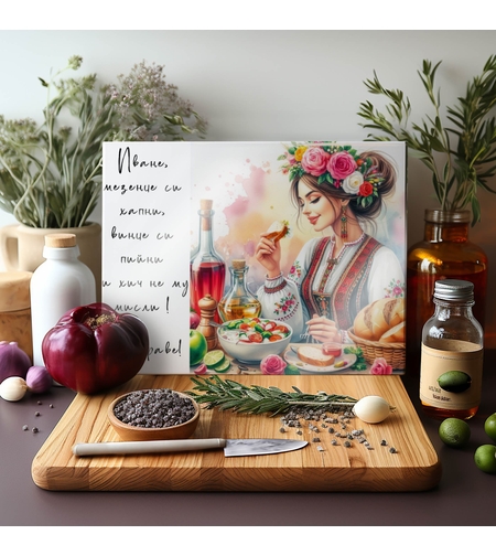 Стъклена дъска за рязане , 