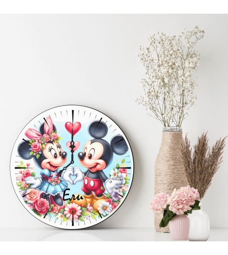 Персонализиран Стъклен часовник Свети Валентин 3