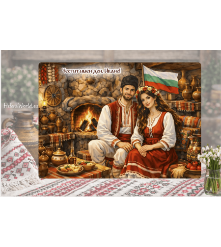 Стъклена персонализирана дъска  Имен ден, Рожден ден 1