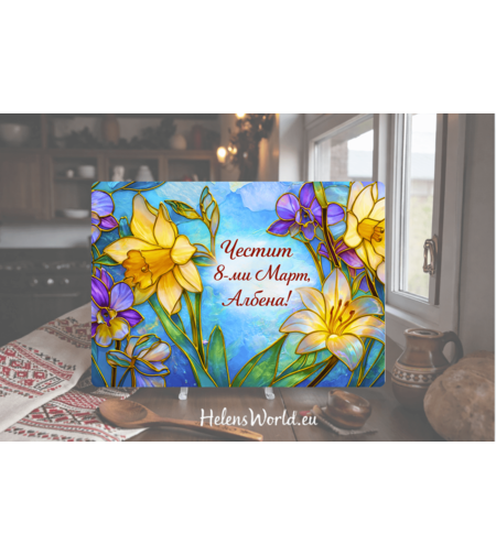 Стъклена дъска за рязане 