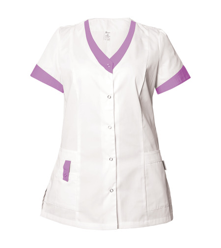 ALEGRA WHITE/PURPLE Дамска медицинска туника