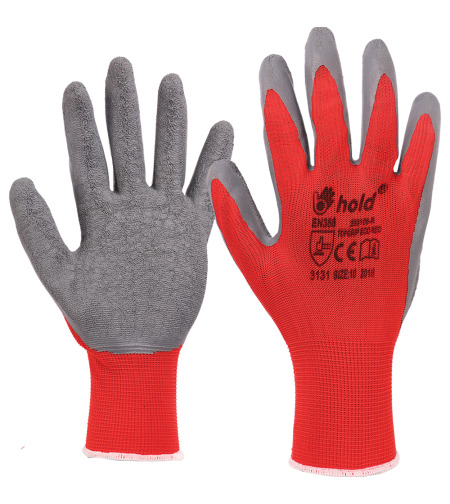CARD TOPGRIP RED Ръкавици топени в латекс