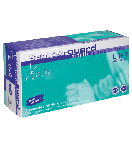 SEMPERGUARD NITRIL XTRALITE - 200 бр. Еднократни ръкавици от нитрил
