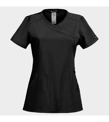 Дамска медицинска туника CHEROKEE WRAP BLACK CKE2625A