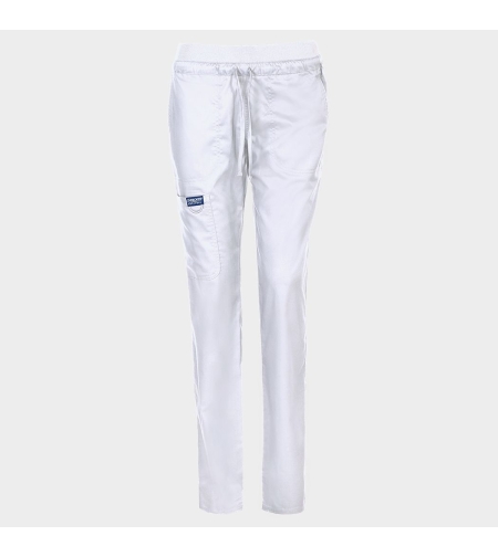 Дамски медицински панталон CHEROKEE MR TAPERED WHITE WWE105