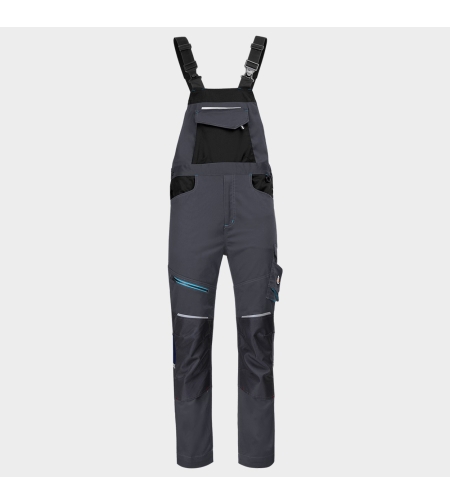 REVOLT 4STRETCH GREY/BLACK/PETROL Работен полугащеризон